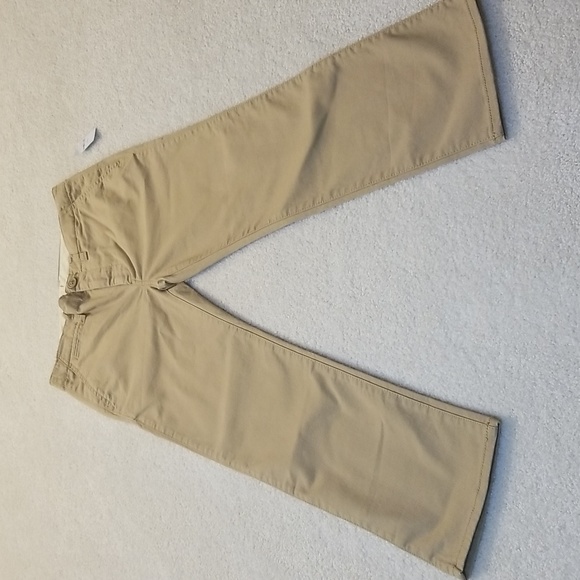 NWT GapKids Size 7 Husky Lived-In Khakis with Washwell in British Khaki - Picture 2 of 7